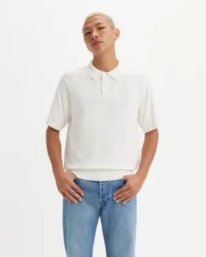 Levi's? Sweater Knit Polo Shirt - Egret Everyday Ready Loose Spring Mood