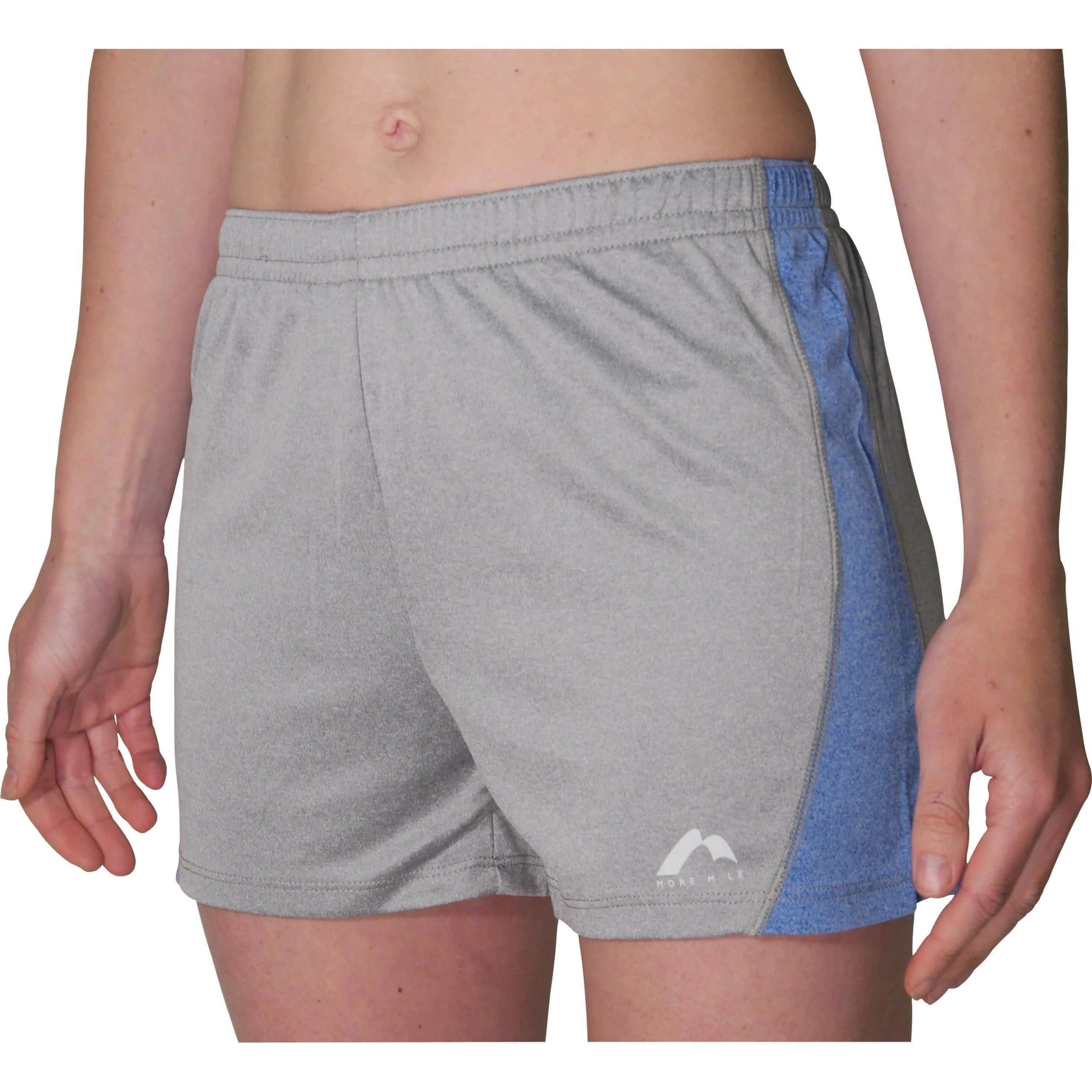 maternity option More Mile Marl Jersey Womens Training Shorts - Grey