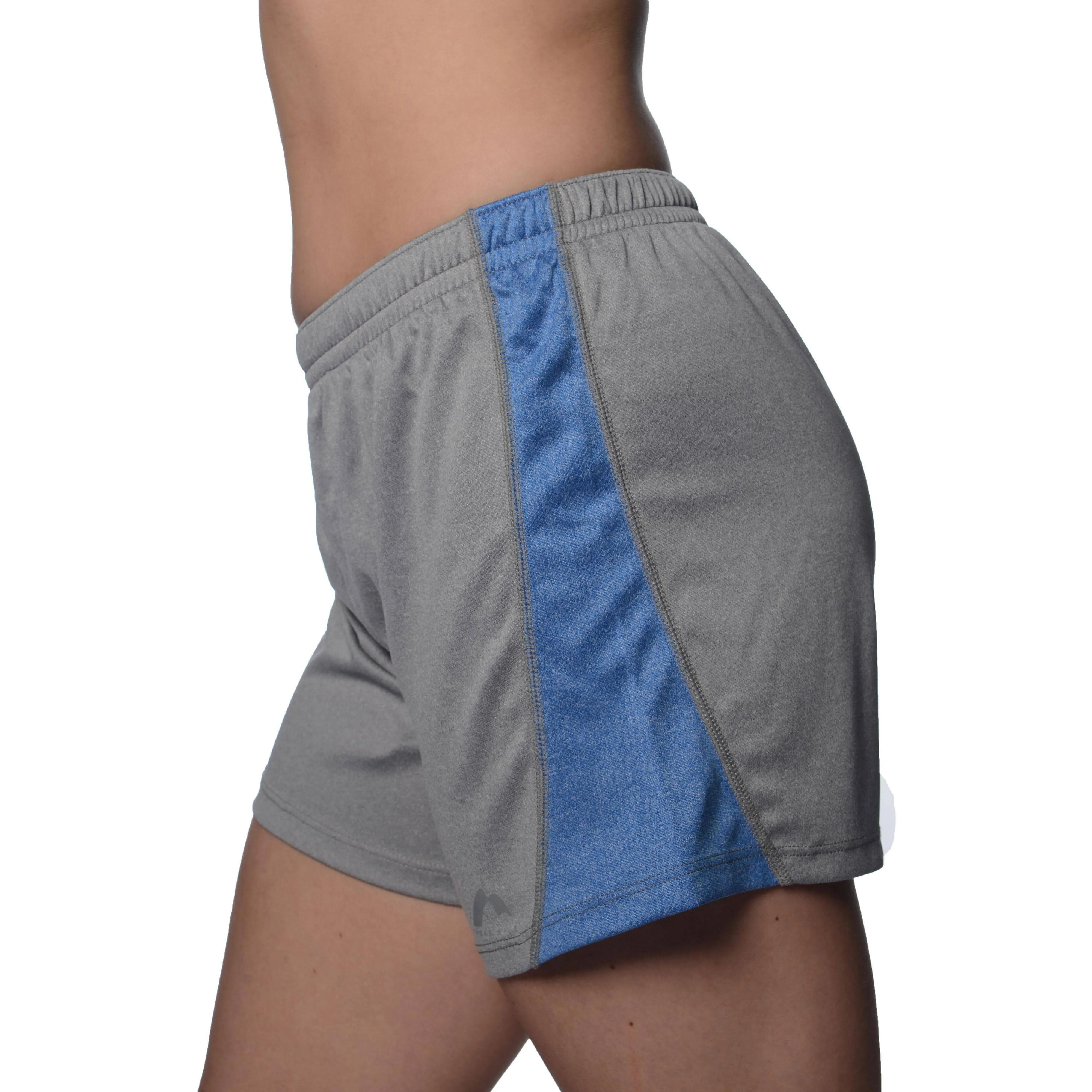 More Mile Marl Jersey Womens Training Shorts - Grey Daily Use