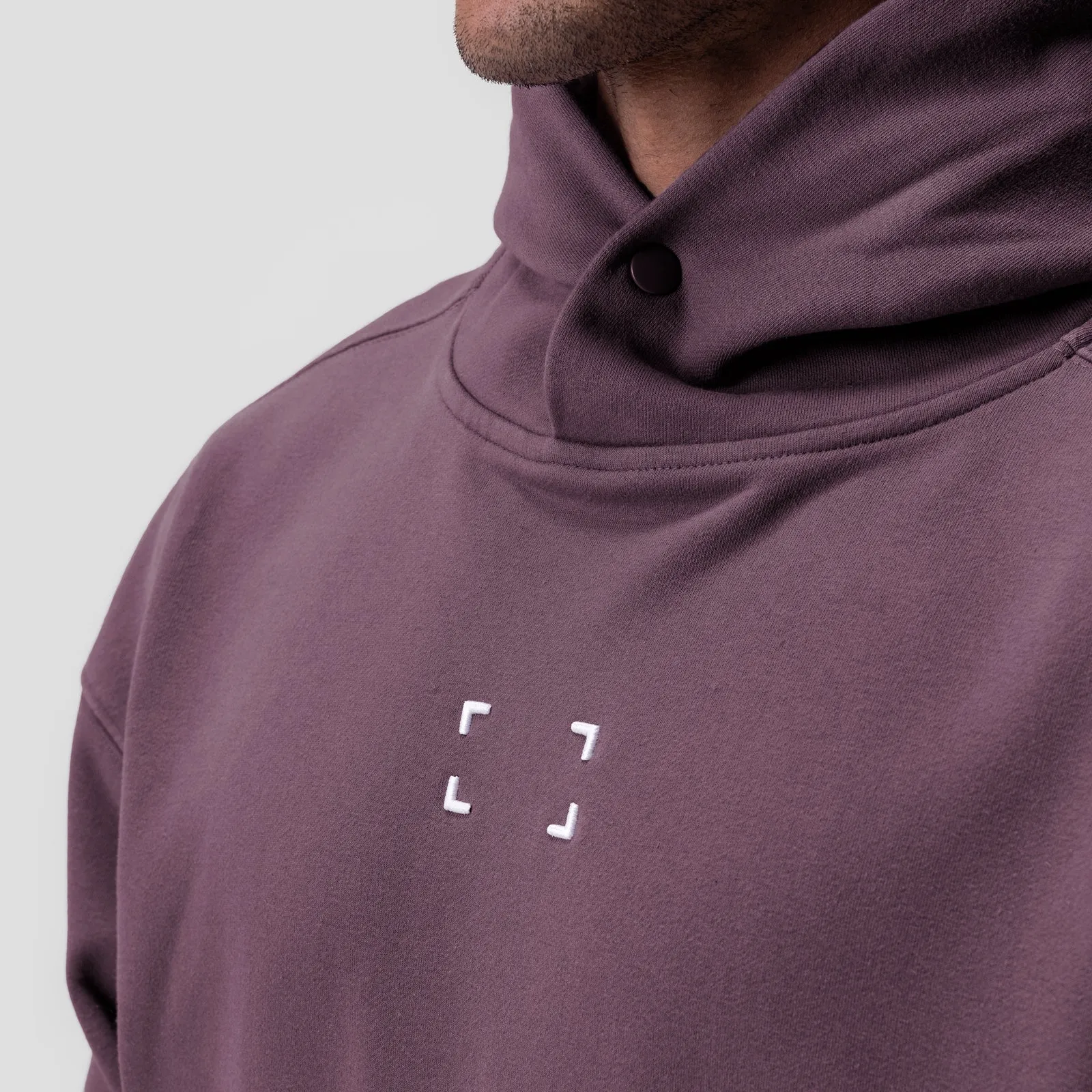 0648. Tech-Terry? Hoodie - Deep Purple "Space Bracket" Coyote like Balanced Weight Distribution