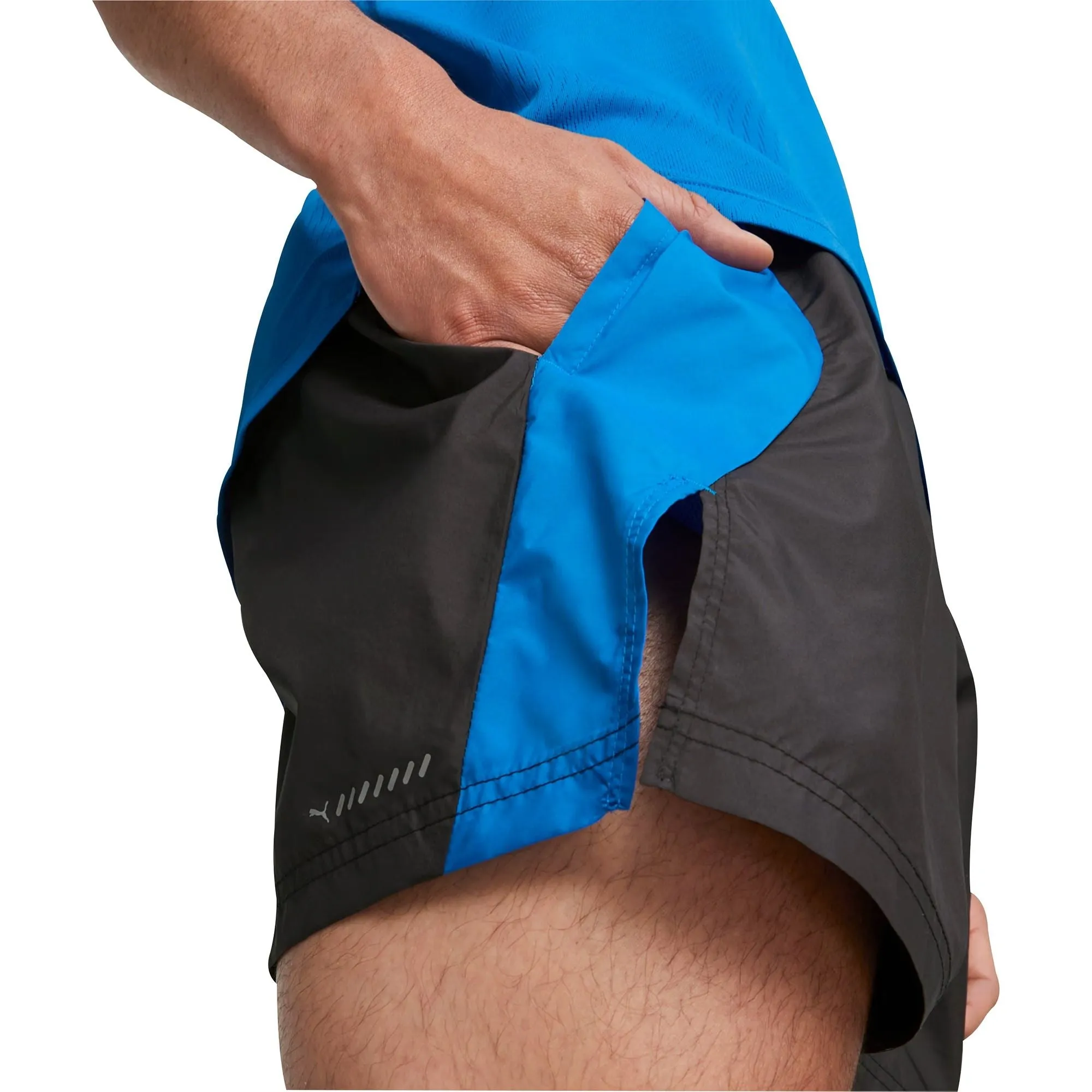 budget-friendly Puma Woven 5 Inch Mens Running Shorts - Black