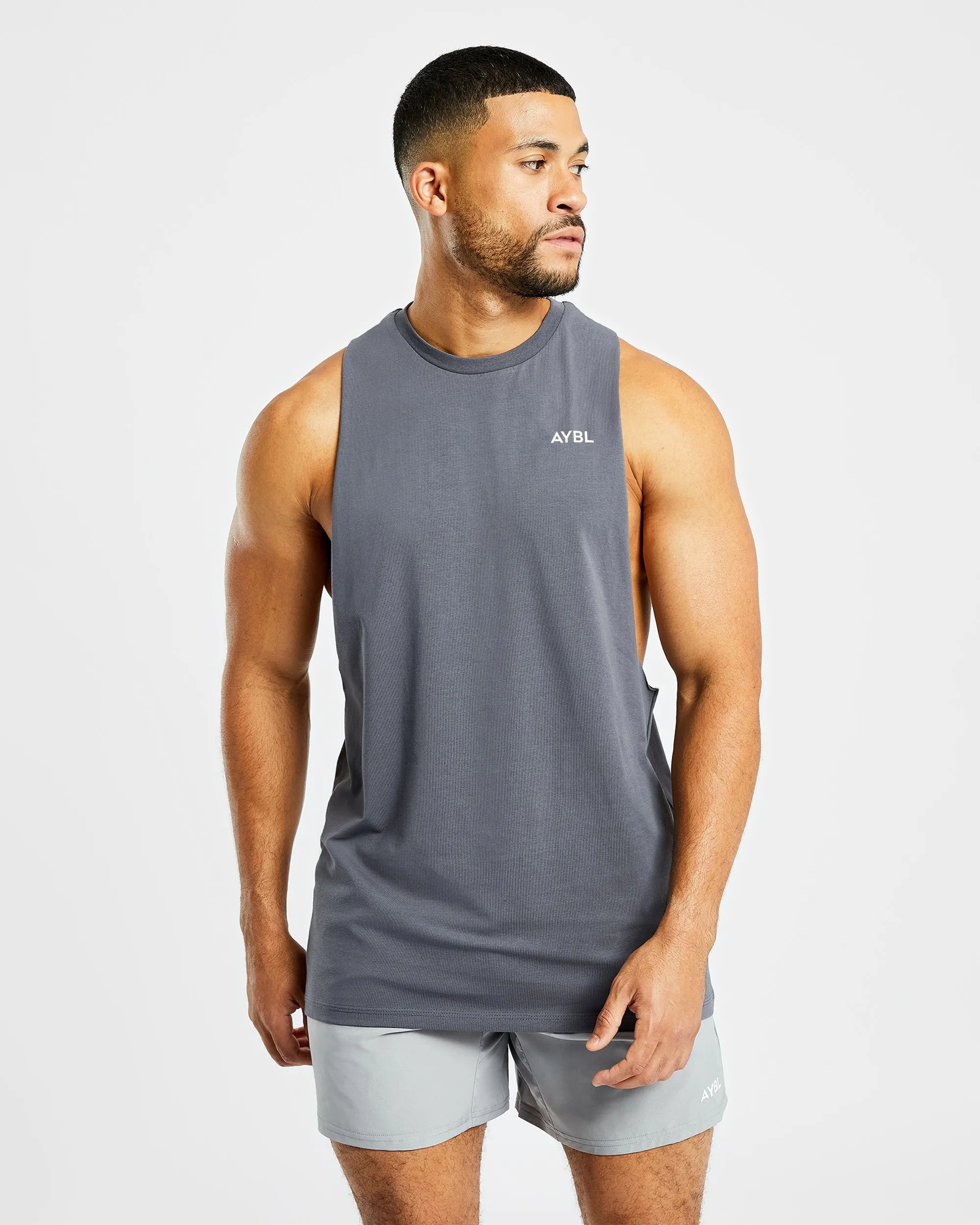 Force Tank - Charcoal Lightweight Packable Design UV Protection StaticDissipativeFabric