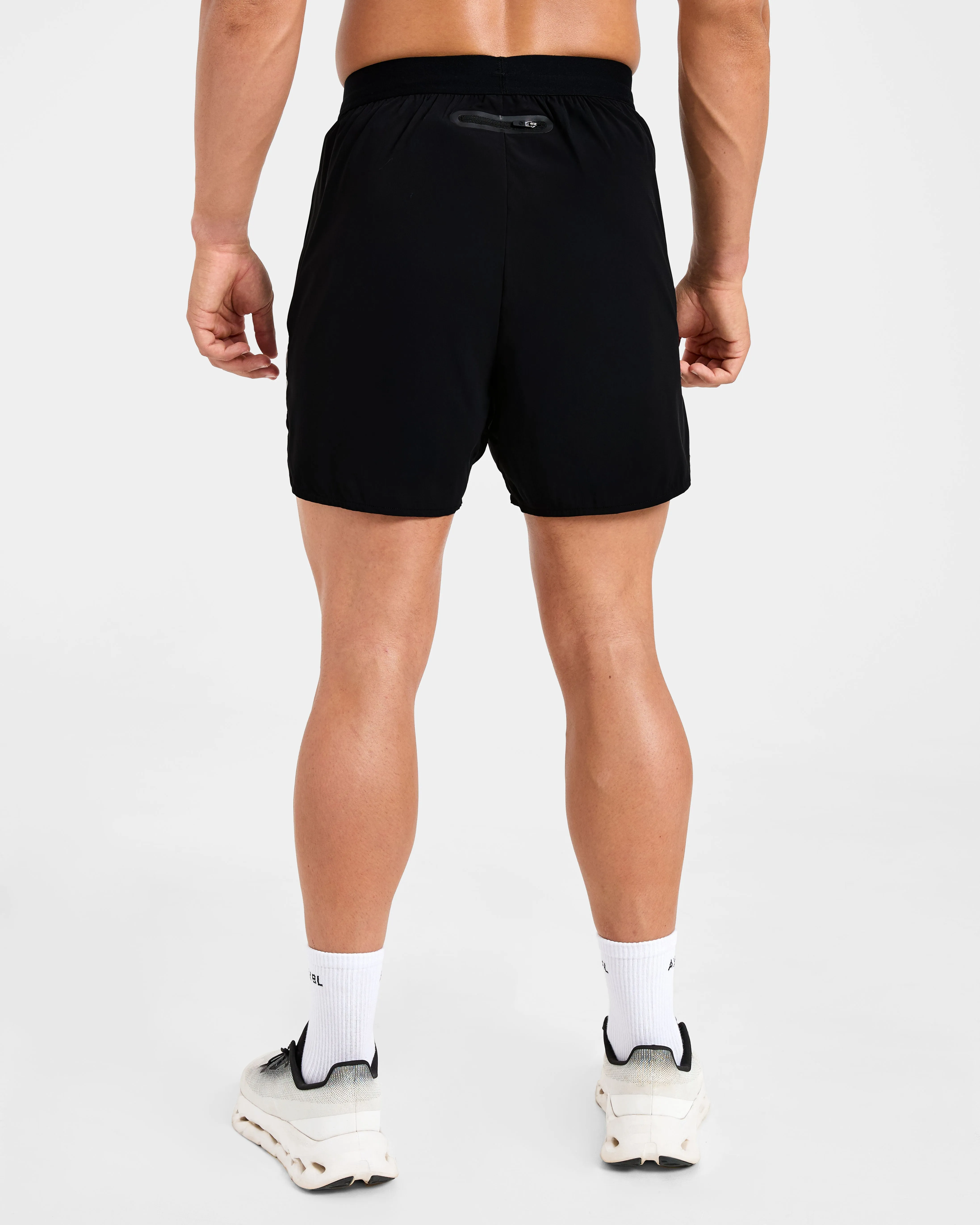 Run Speed Shorts - Black Abrasion Proof Fabric