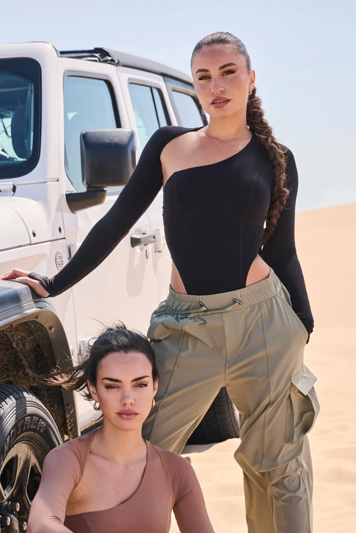 Unique Cut Long Sleeve Bodysuit Basic Running Loose Picnic