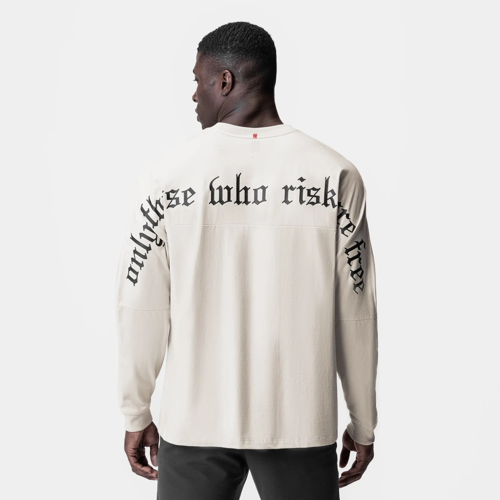 Durable Hem Finishing 0851. Tech Essential? Relaxed Long Sleeve - Stone/Black "OTWR"