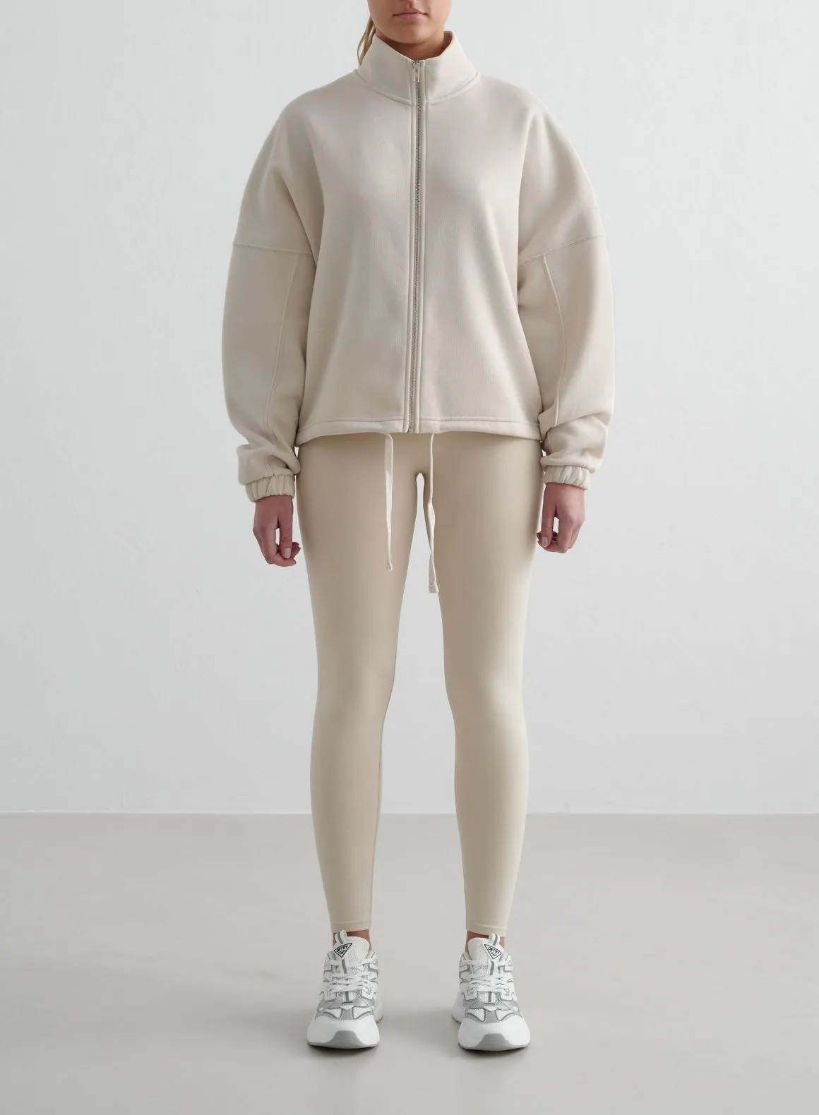 Tight Fit Clay Campus Sweat Zip Jacket