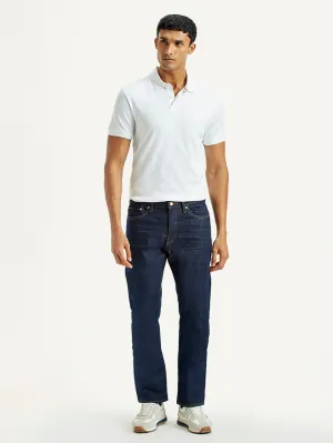 Basic Outfit Slim Smooth Men's 511 Dark Indigo Slim Fit Mid Rise Selvedge Jeans