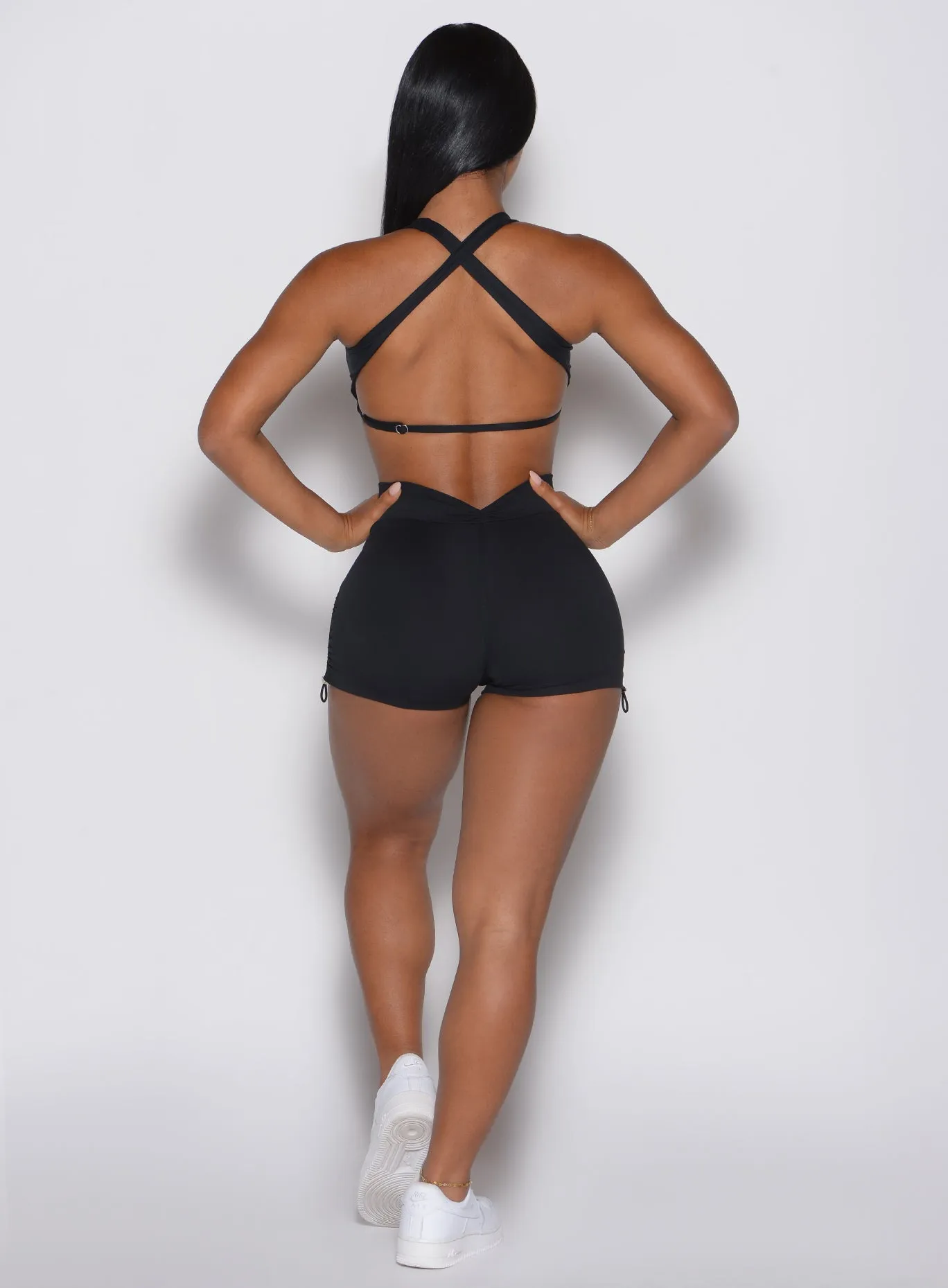 Soft Elastic V Back Toggle Shorts