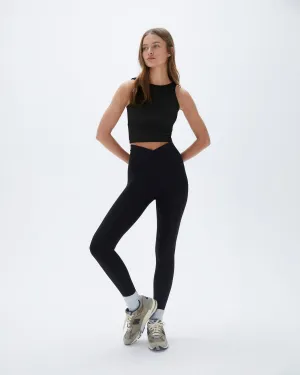 Ultimate Wrap Over Leggings - Black Travel Enthusiast Moisture Wicking