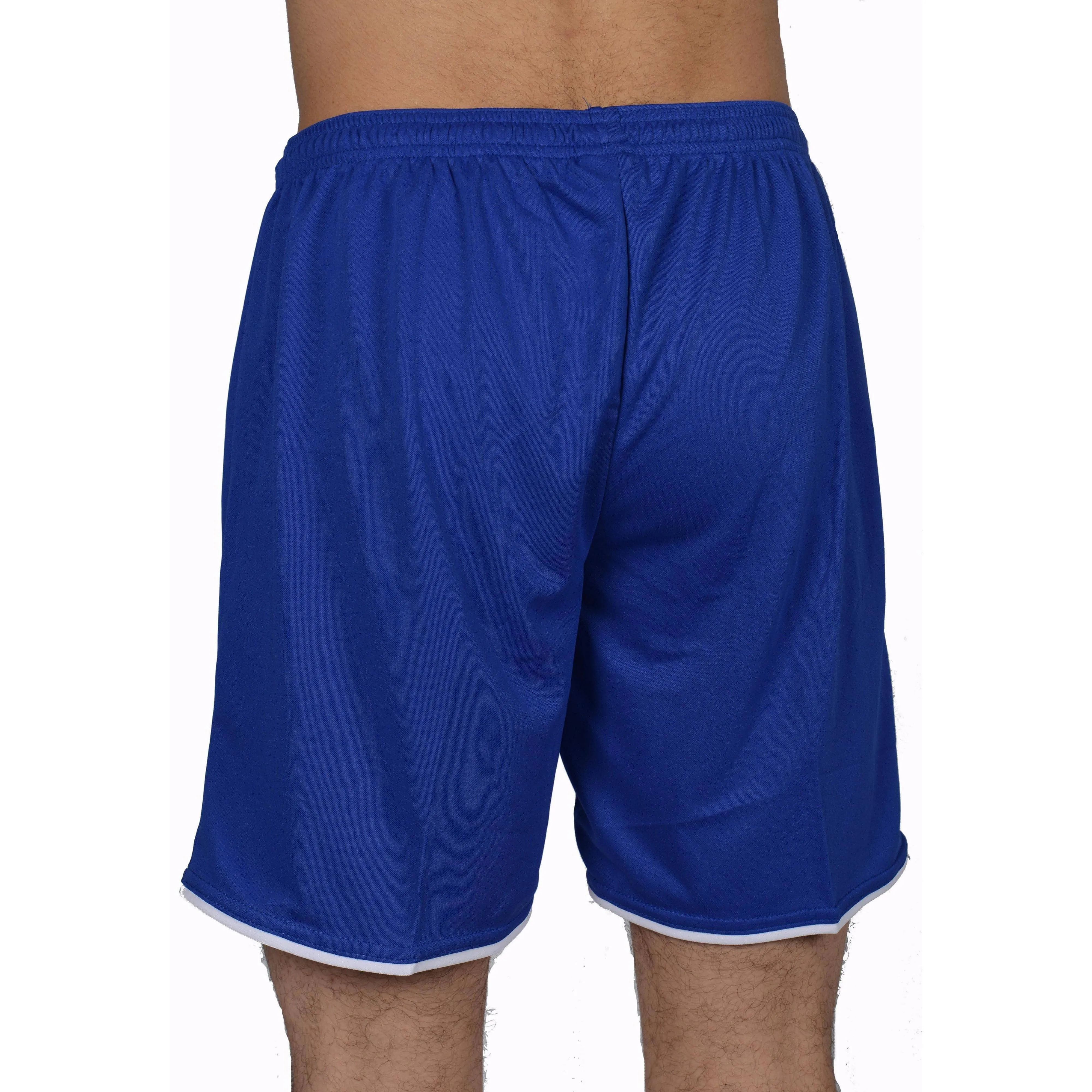 More Mile Premier Mens Football Shorts - Blue Daily Use Water - repellent