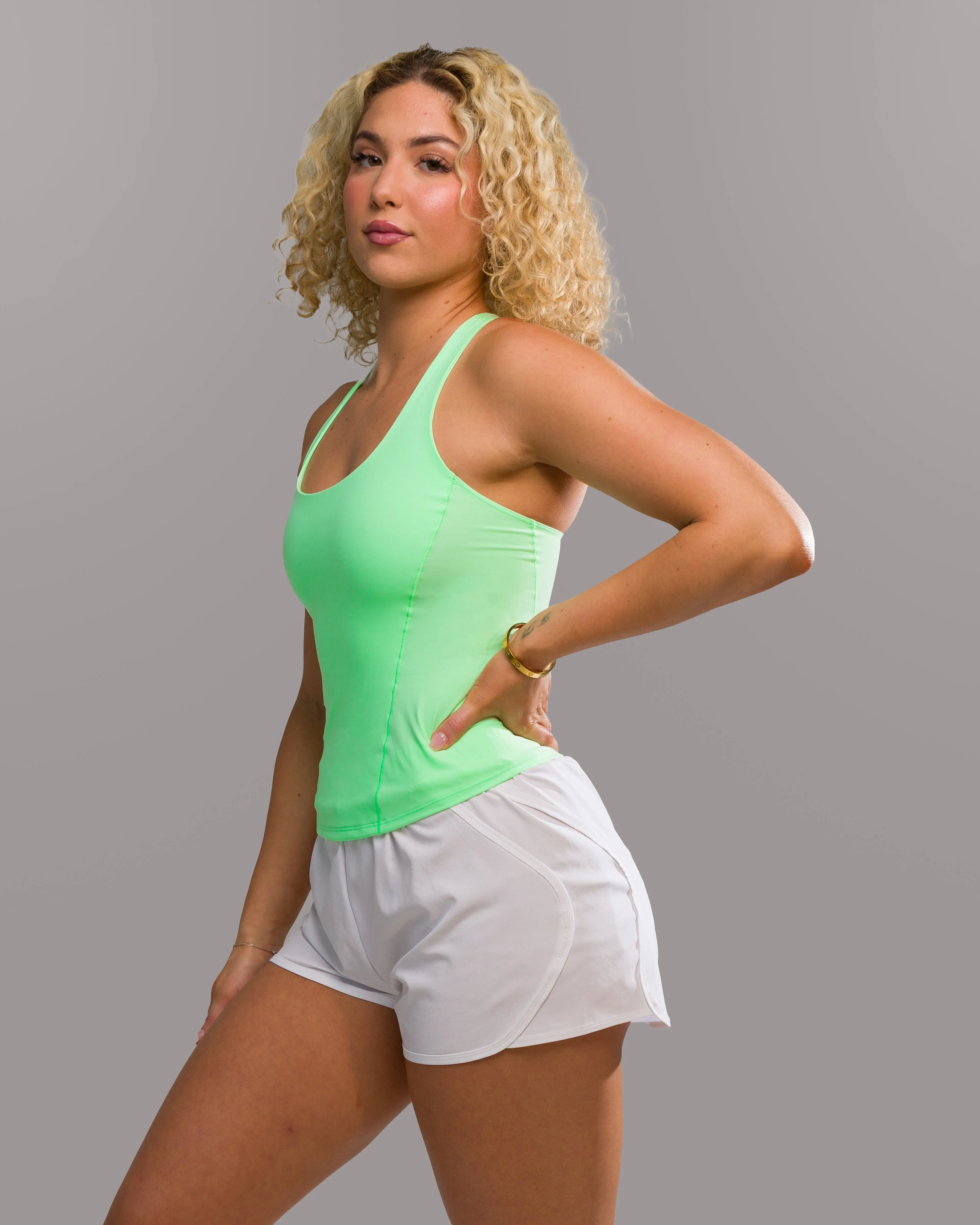 Flex Tank Long - Neon Spring high - speed movement