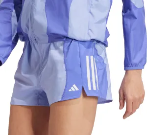 adidas Own The Run 3 Inch Womens Running Shorts - Blue Sweat Wicking Channels UV protection layer