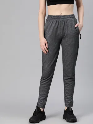 Alcis Women Typography Printed Regular-Fit Track Pants WaterproofTechnology City Vibe
