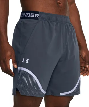 Under Armour Vanish Woven 6 Inch Graphic Mens Training Shorts - Grey High Waist