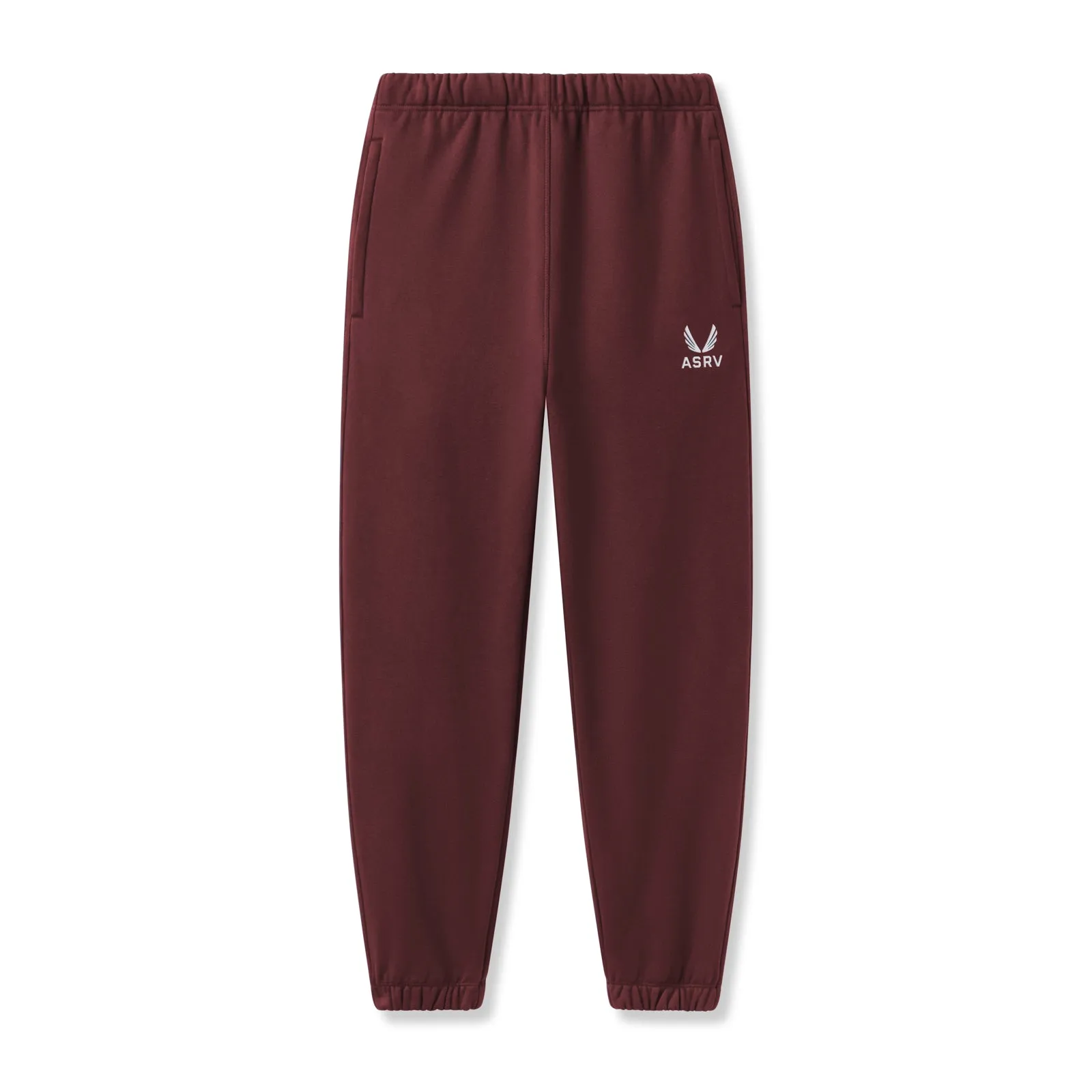 UVProtection Embroidered Detail 0655. Tech-Terry? Oversized Sweats - Crimson "Emblem"