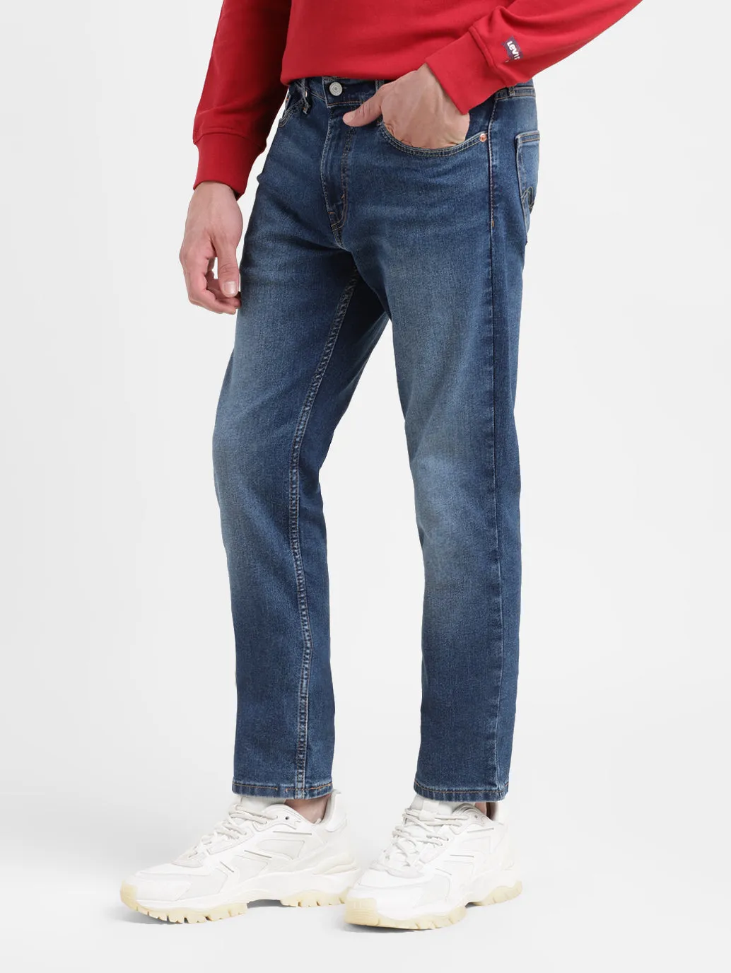 Men's 511 Blue Slim Fit Mid Rise Jeans Couple Look Elegant Summer Vibes