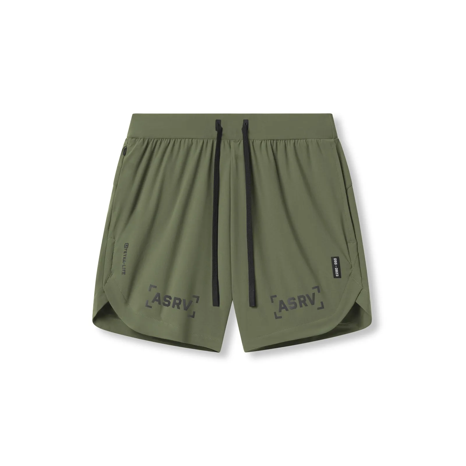 Lounge Fit 0823. Tetra-Lite? 7" Linerless Short - Olive "Bracket"