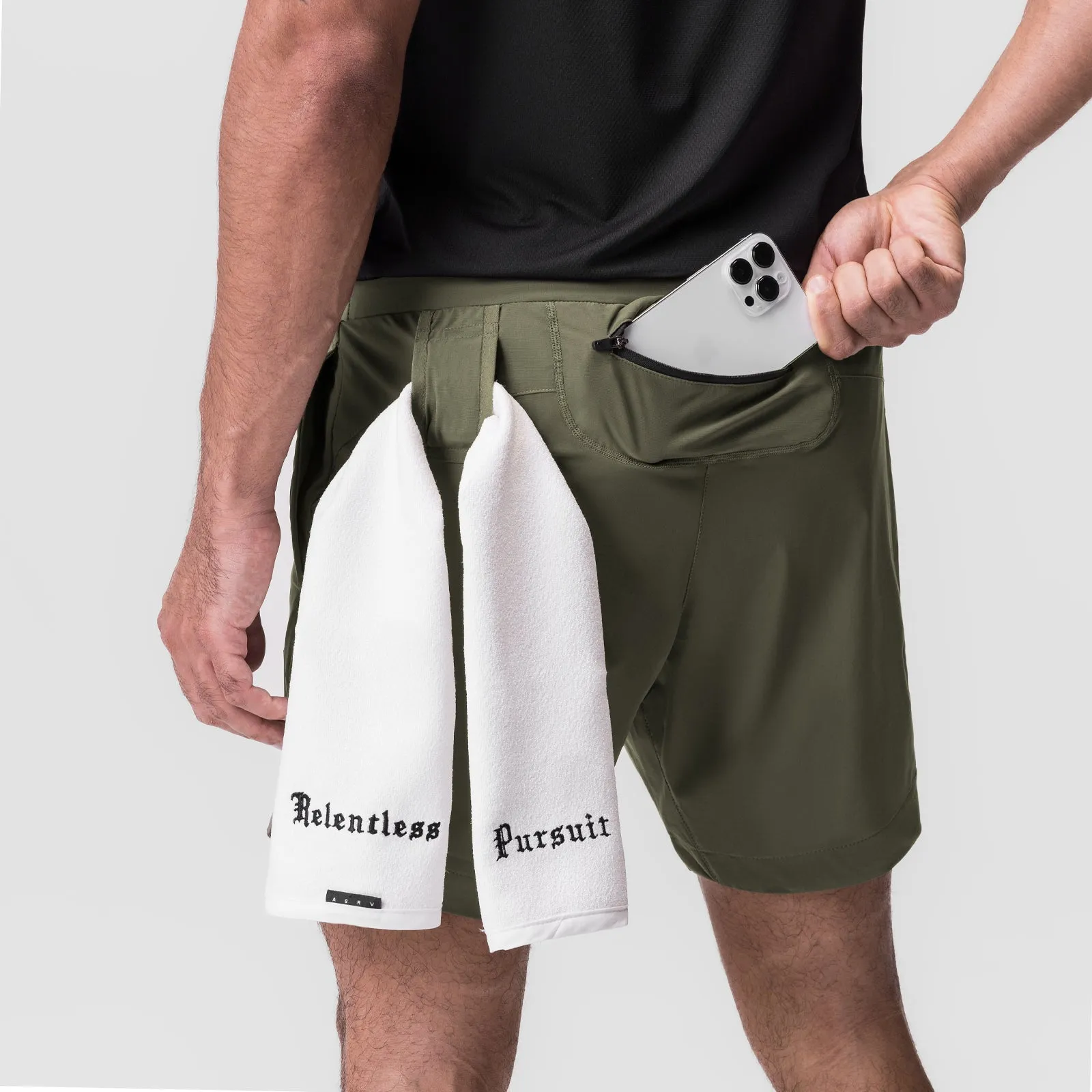 UV Protection Fabric 0823. Tetra-Lite? 7" Linerless Short - Olive "Bracket"