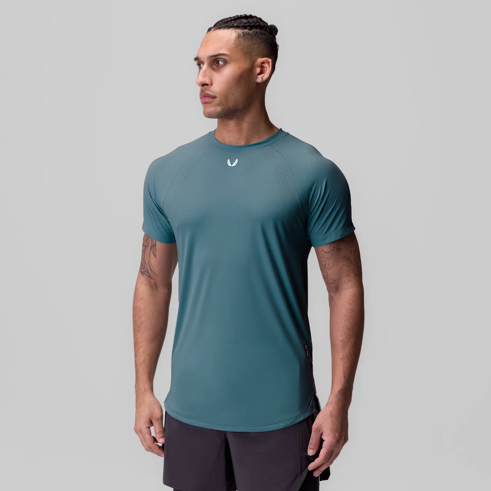 Classic Anti Static Finish 0948. Laser-Vent? Established Tee - Storm