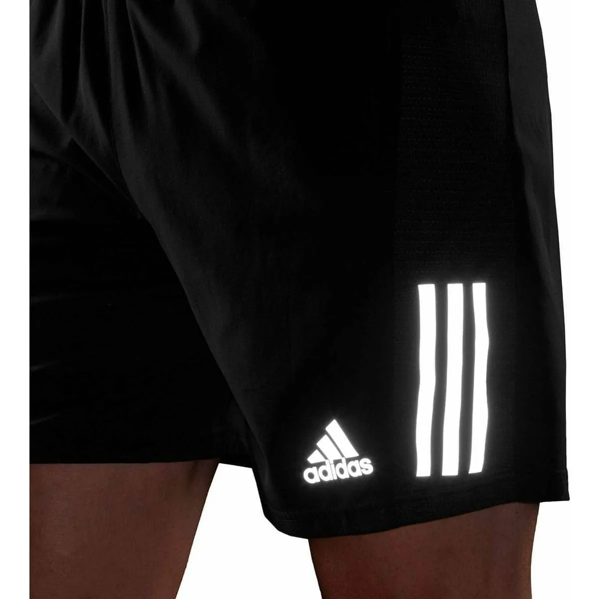 adidas Own The Run 5 Inch Mens Running Shorts - Black two piece outfit