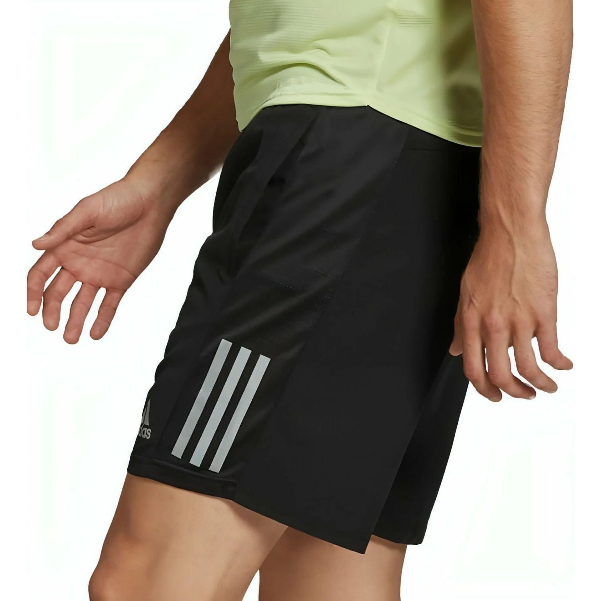 adidas Own The Run 5 Inch Mens Running Shorts - Black Clean Aesthetic
