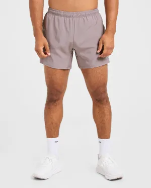 Beach essential Team Spirit Core 5" Shorts - Steel Mauve