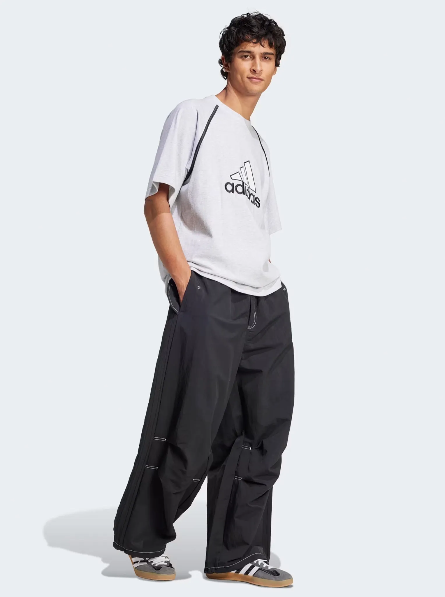 Adjustable loop Parachute Tracksuit Bottoms