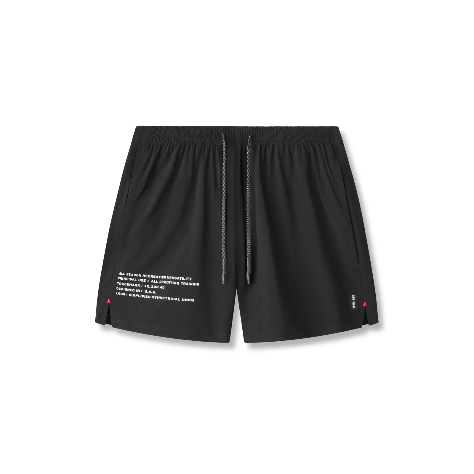 0942. Aerotex? 5" Training Short - Black Sporty Vibes Cold Weather Gear