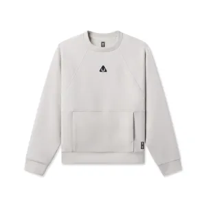 Unique Design 1020. Dri-Core? Oversized Crewneck - Light Grey