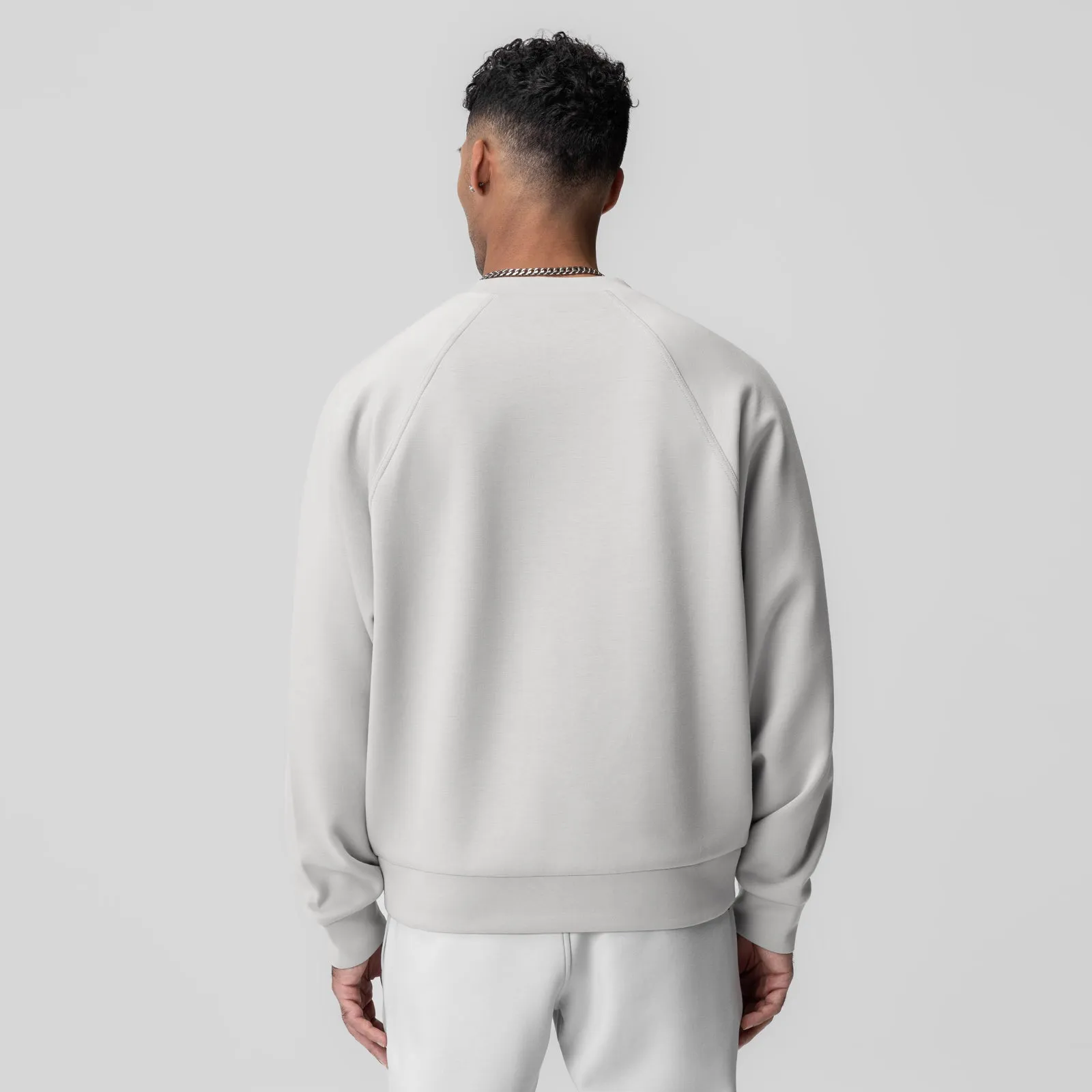 1020. Dri-Core? Oversized Crewneck - Light Grey Non Restrictive Fit