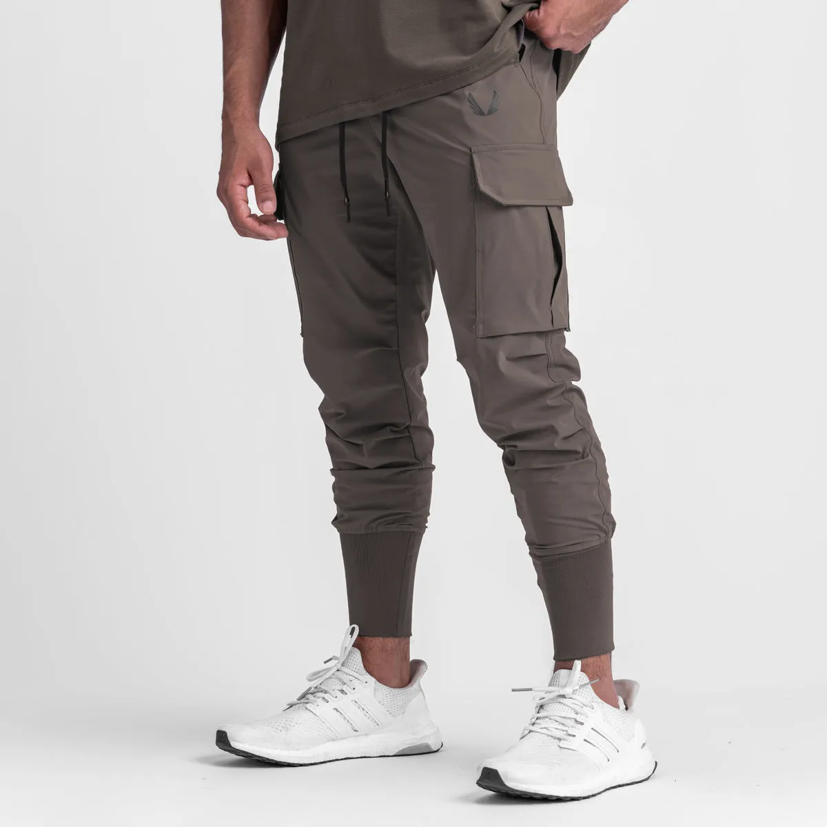 EcoFriendlyMaterials Wardrobe Essential 0437. Tetra-Lite? Cargo High Rib Jogger - Deep Taupe