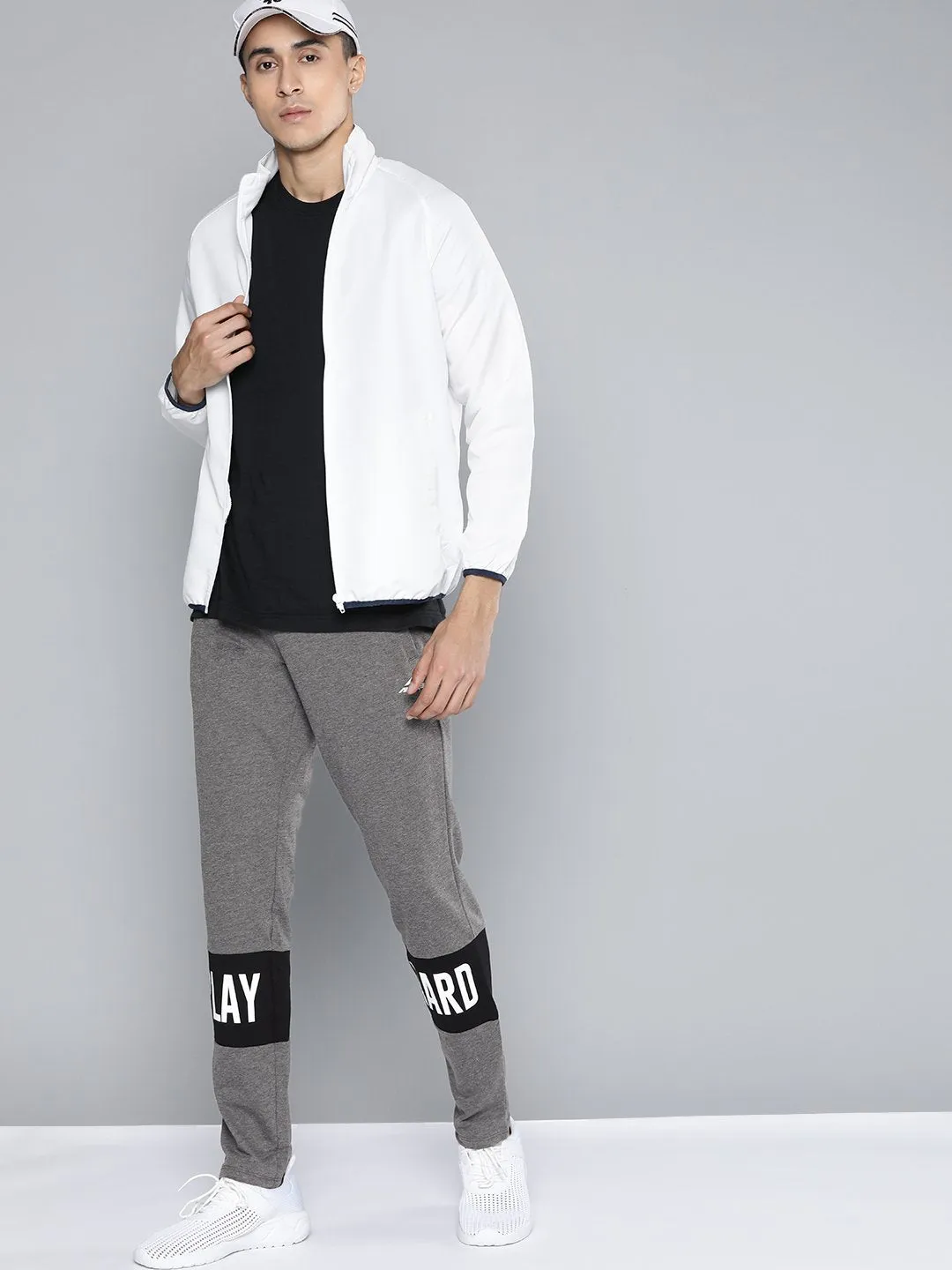 Versatile Waist Alcis Men Grey Solid Jogger