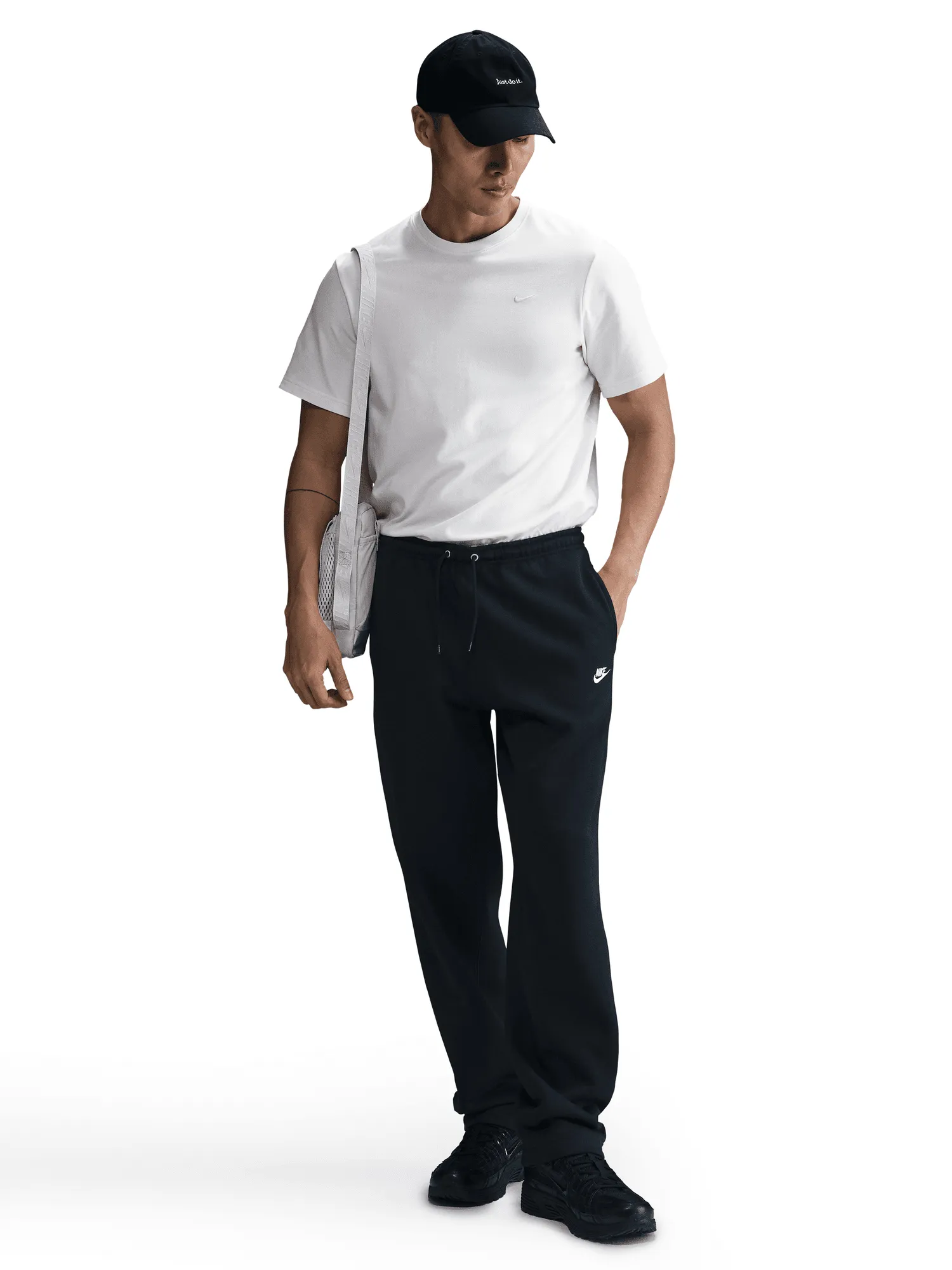 Casual Design Open-Hem Fleece Pants