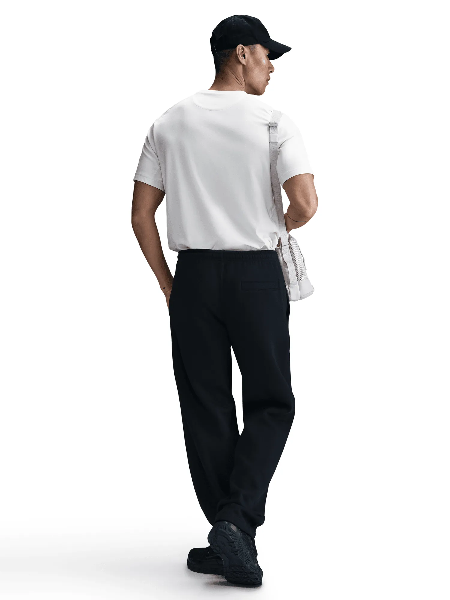 Reinforced Knees StretchFabric Open-Hem Fleece Pants
