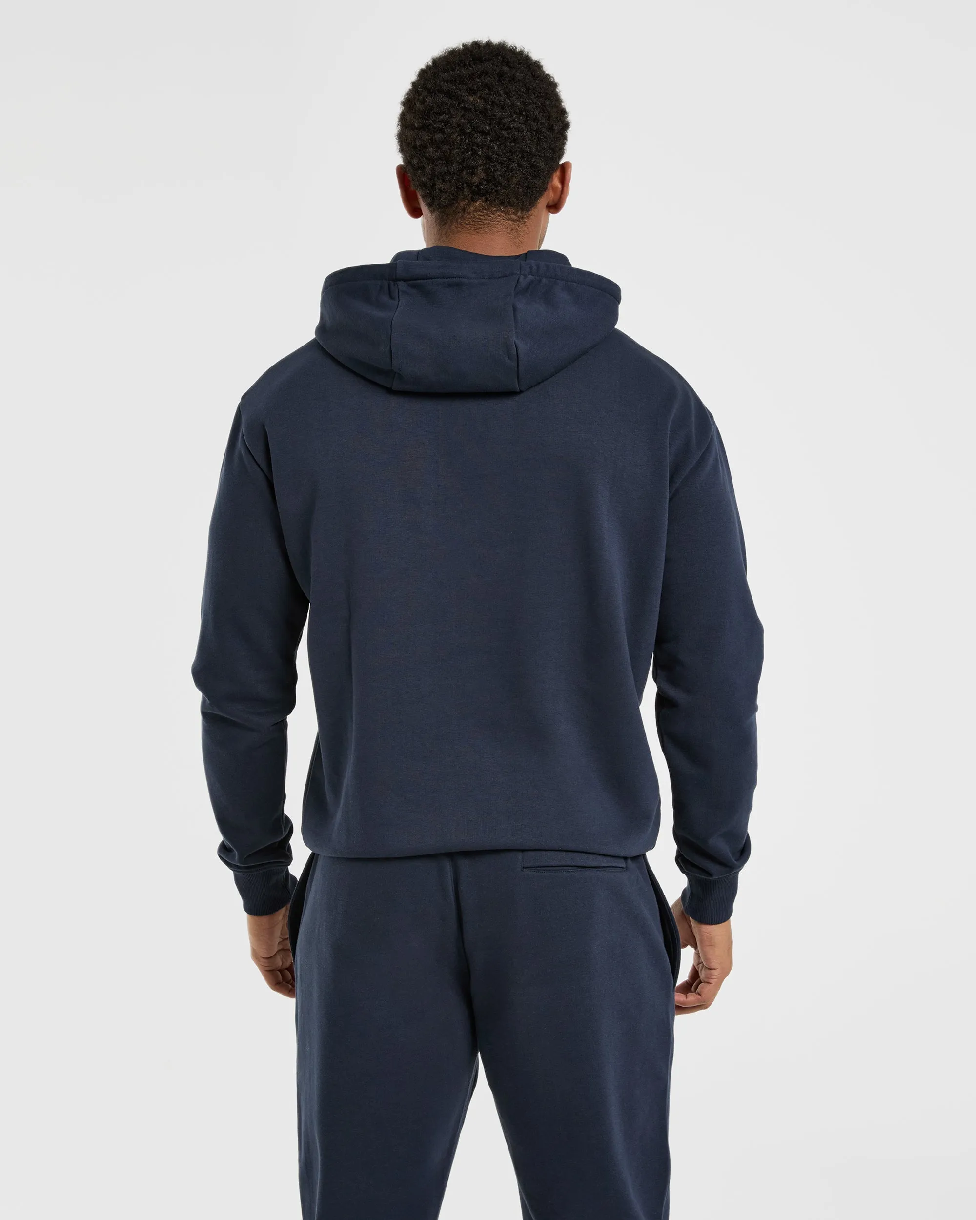 Essential Lightweight Hoodie - Navy Shark like