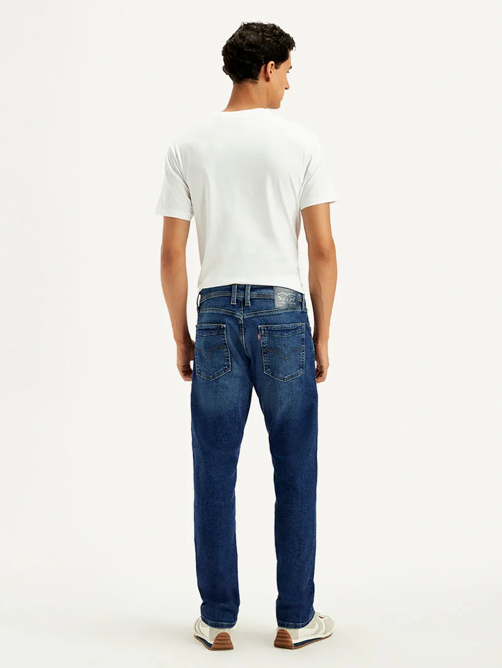Men's 513 Blue Slim Straight Fit Mid Rise Jeans Trend Setter Smart Casual Classic Wear