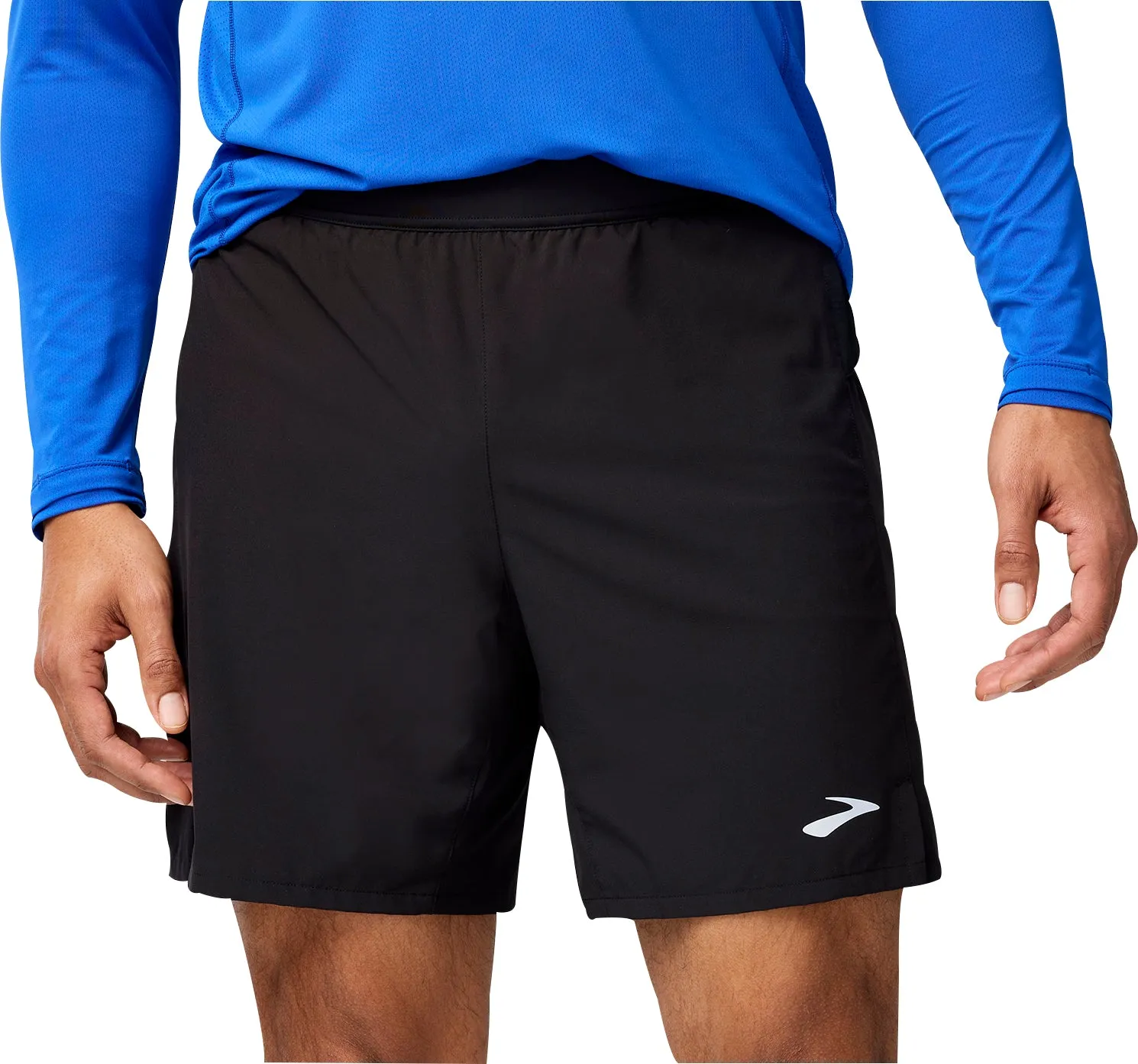 Brooks 7 Inch Journey 2 In 1 Mens Running Shorts - Black Casual Look