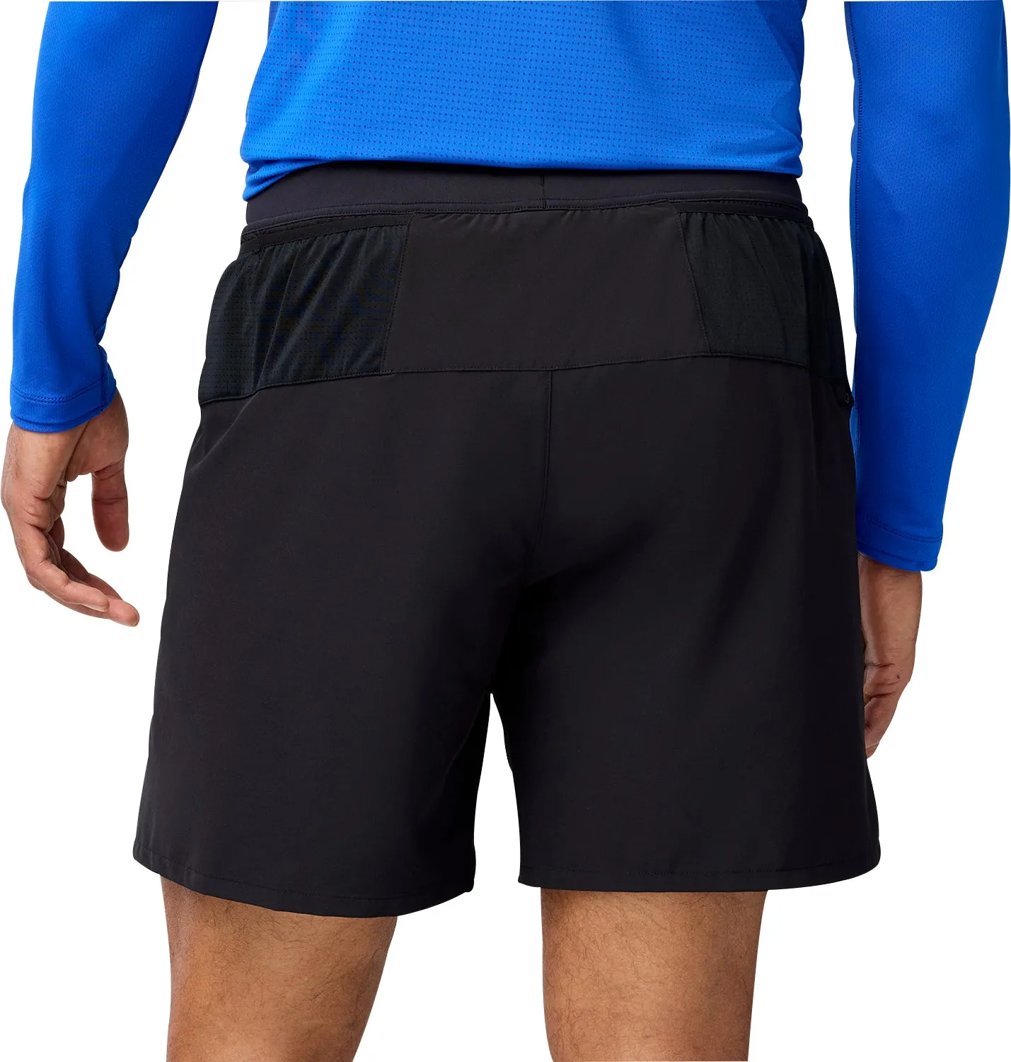 Travel Fit Anti Static Treatment Brooks 7 Inch Journey 2 In 1 Mens Running Shorts - Black
