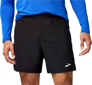 Brooks 7 Inch Journey 2 In 1 Mens Running Shorts - Black Casual Look