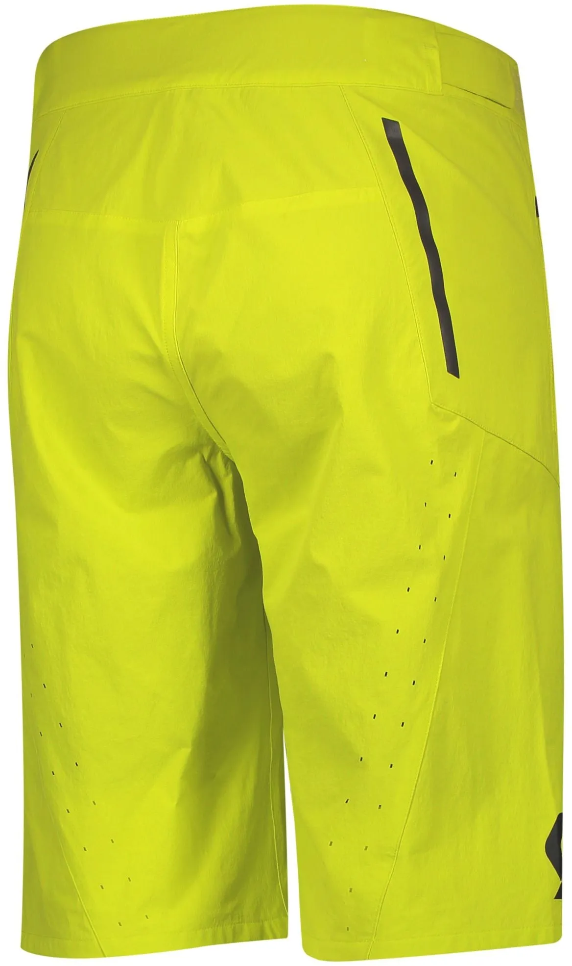 Organic Cotton Scott Endurance Loose Fit Padded Mens Cycling Shorts - Yellow