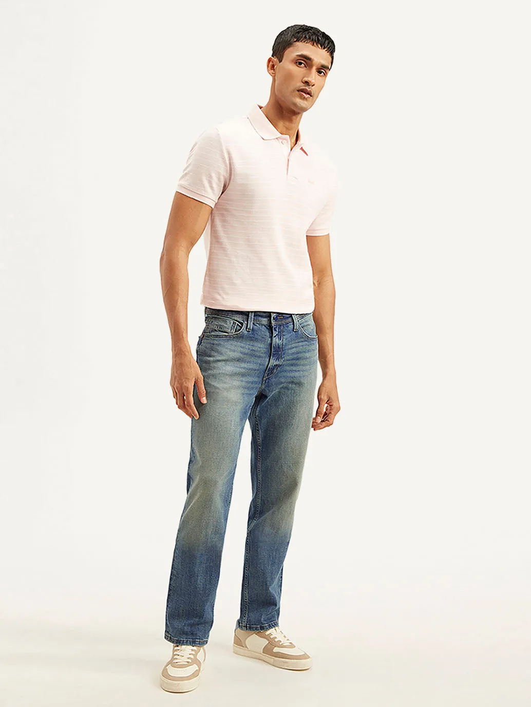 Men's 541 Blue Athletic Tapered Fit Mid Rise Jeans Casual Friday Elegant Casual Leisure Wear