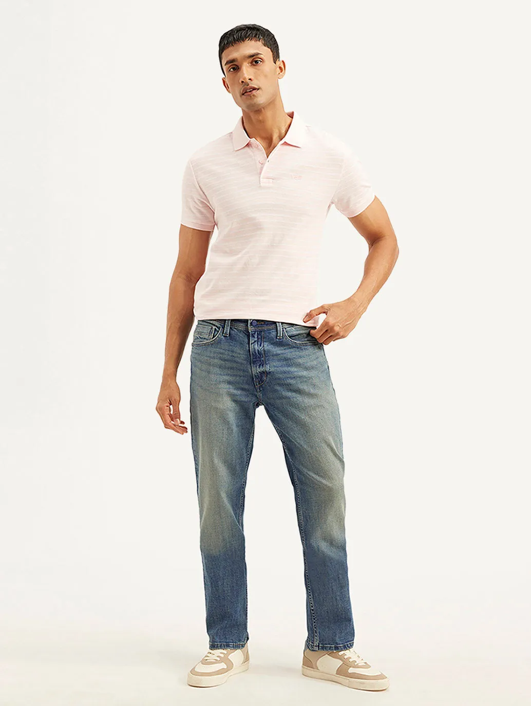 Travel Outfit Chill Outfit Date Night Smart Casual Neutral Men's 541 Blue Athletic Tapered Fit Mid Rise Jeans