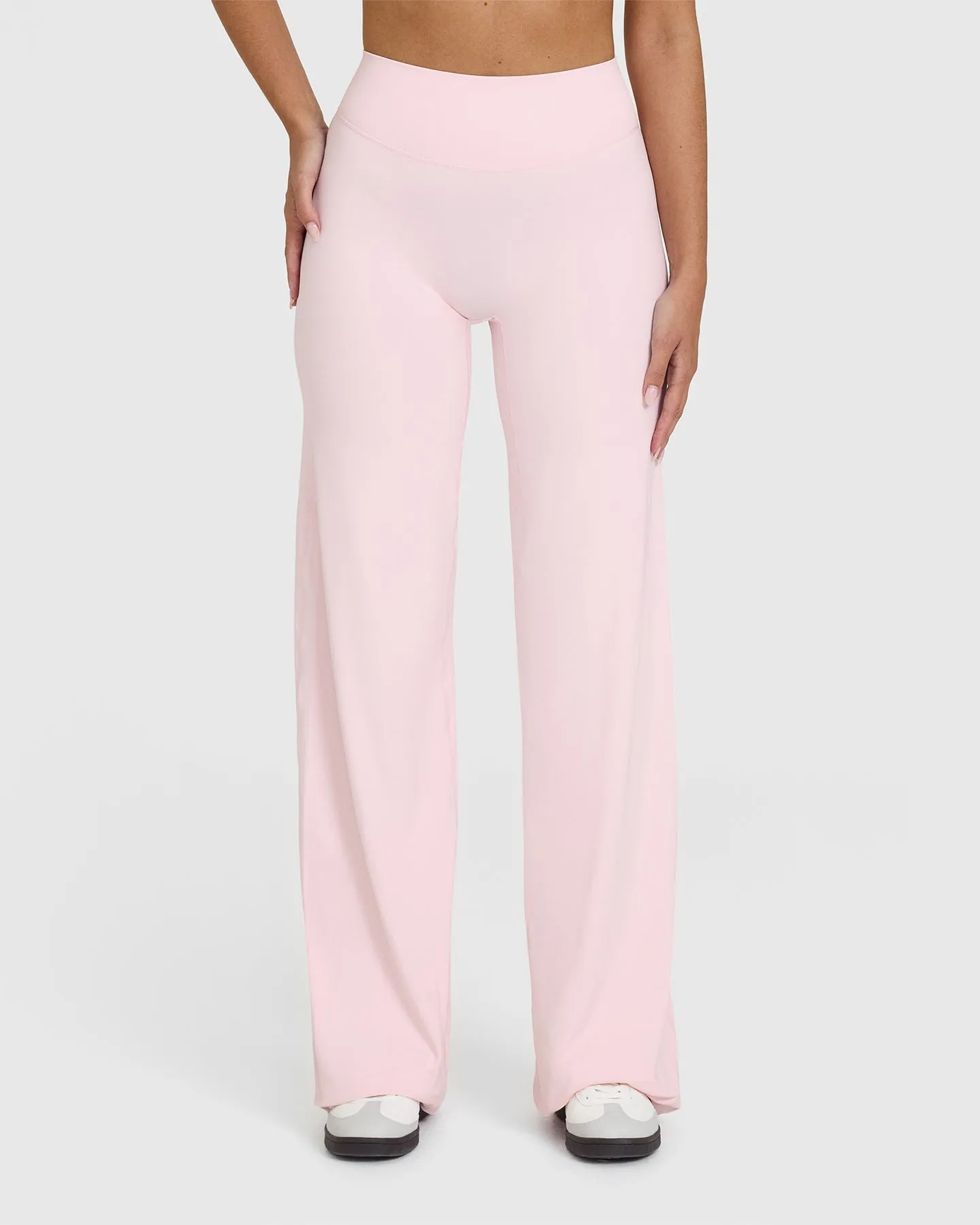 SoftMotion? Straight Leg Bottoms | Ballet Pink ChafeResistant Edging SoftTouch Texture Glass Fit