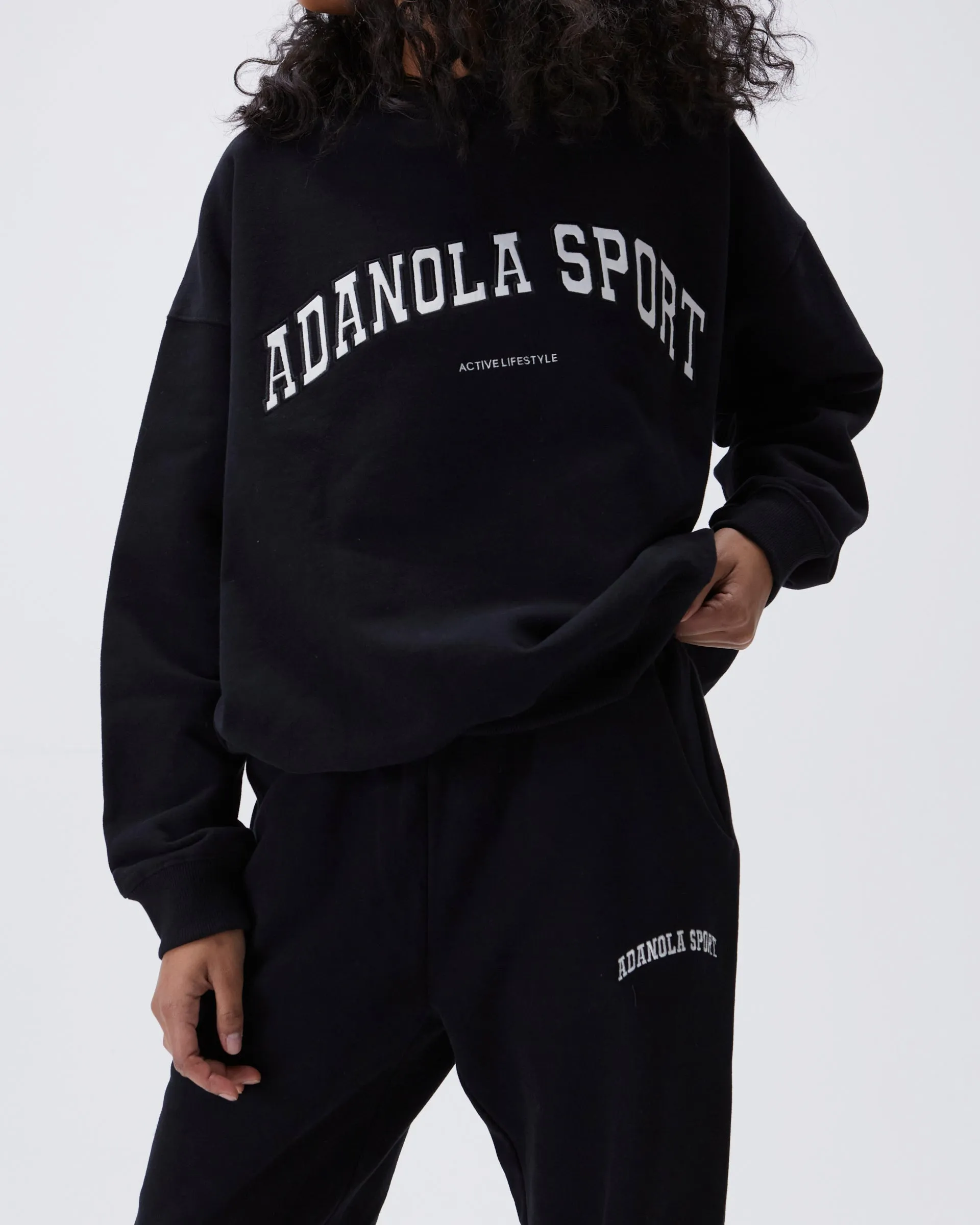 AS Sweatpants - Black Tear Resistant Weave