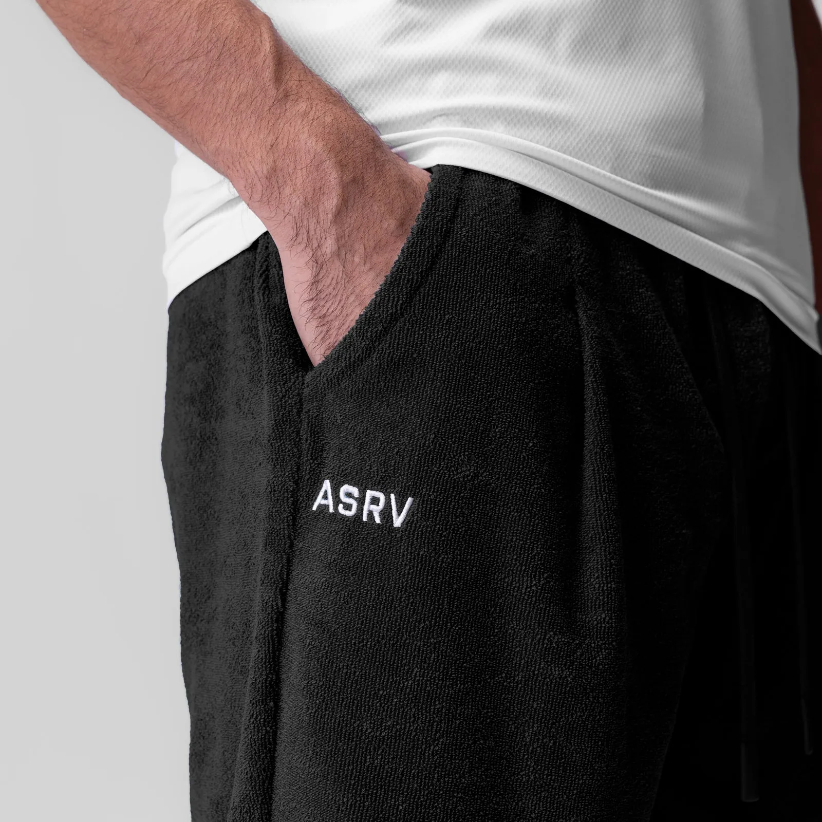 retail industry HypoallergenicLining 1094. Towel Terry Relaxed Short - Black