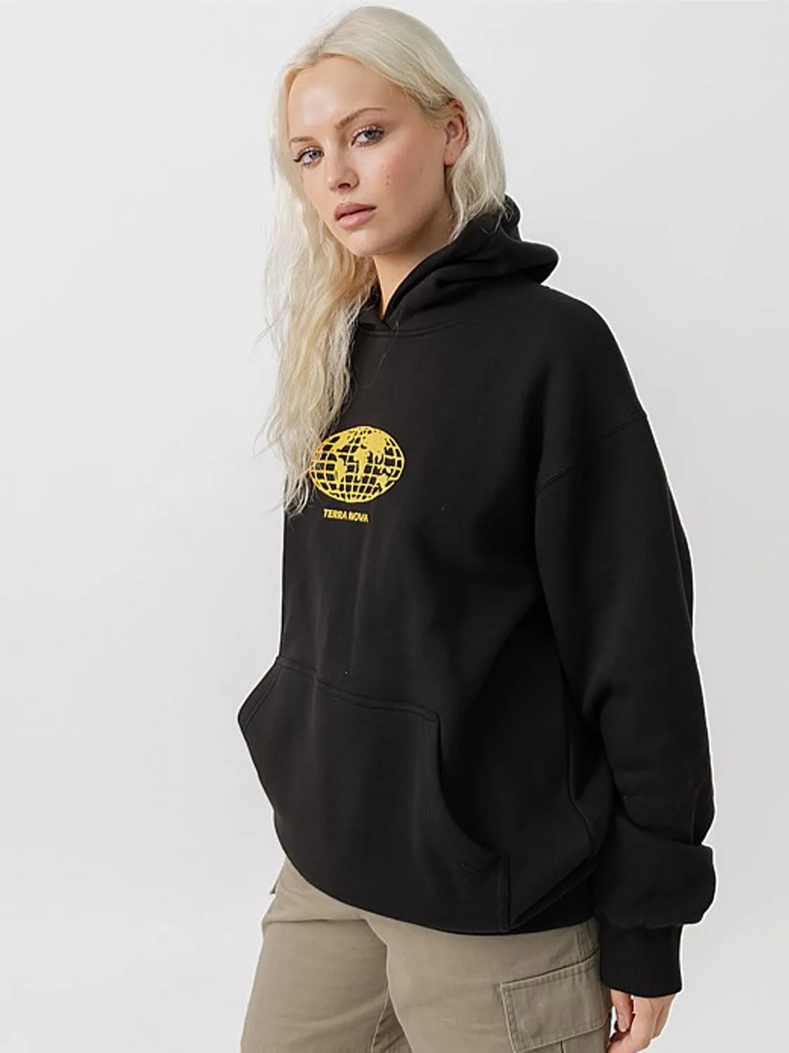 Globe Pullover Hood Durable Zipper Teen Fashion