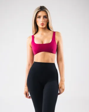 Decorative stitching seams Comfortable Shape Olivia Sculpt Bra - Berry