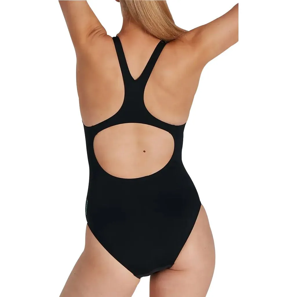 Trendy-Styles Elastic Free Edging Speedo Digital Placement Medalist Womens Swimsuit - Blue