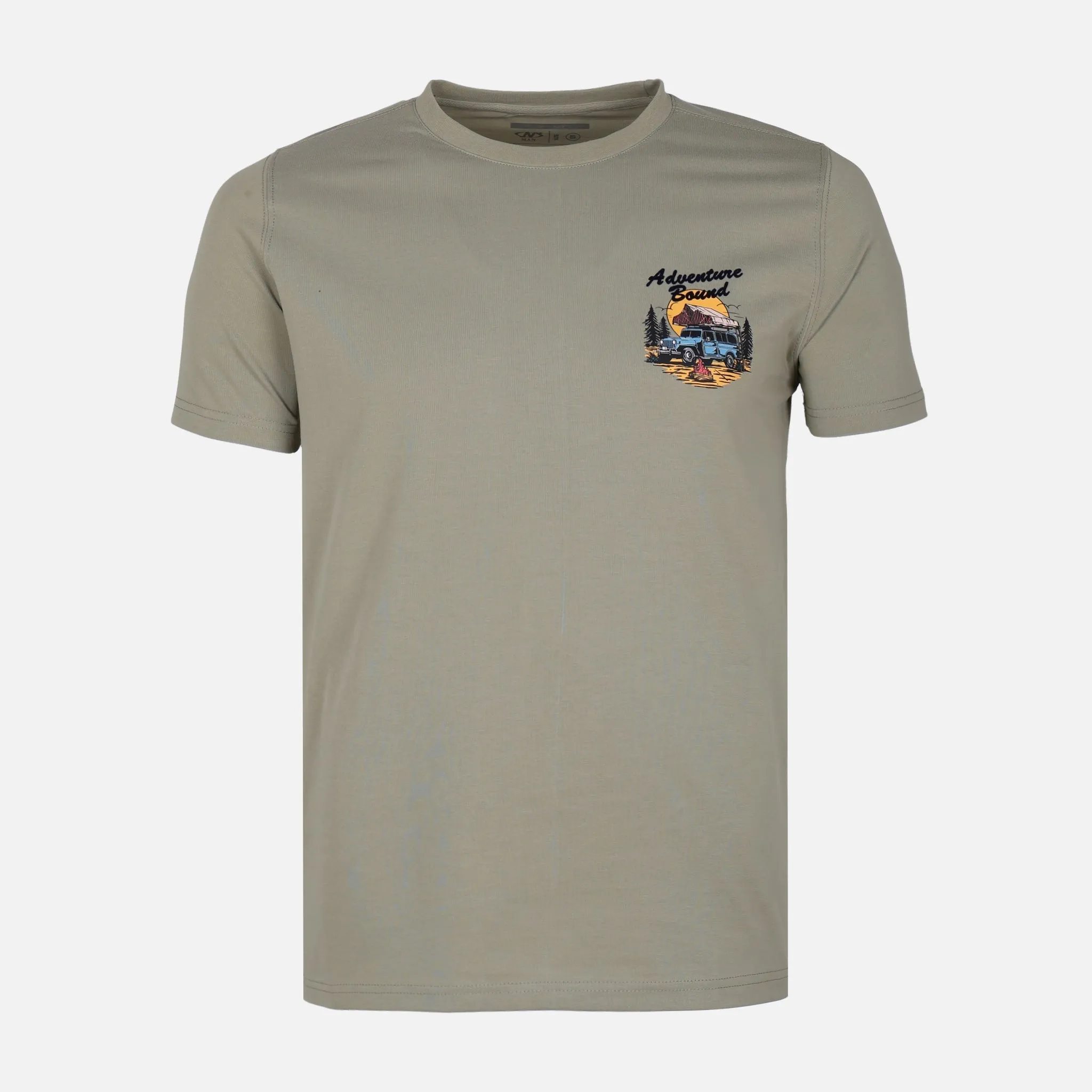 Reflective accents MEN T-SHIRT ROUND NECK