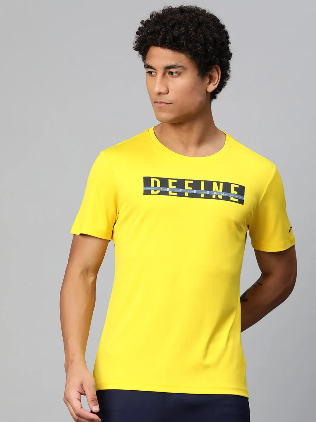 Alcis Men Typography Printed Anti Static Slim Fit T-shirt Family Style